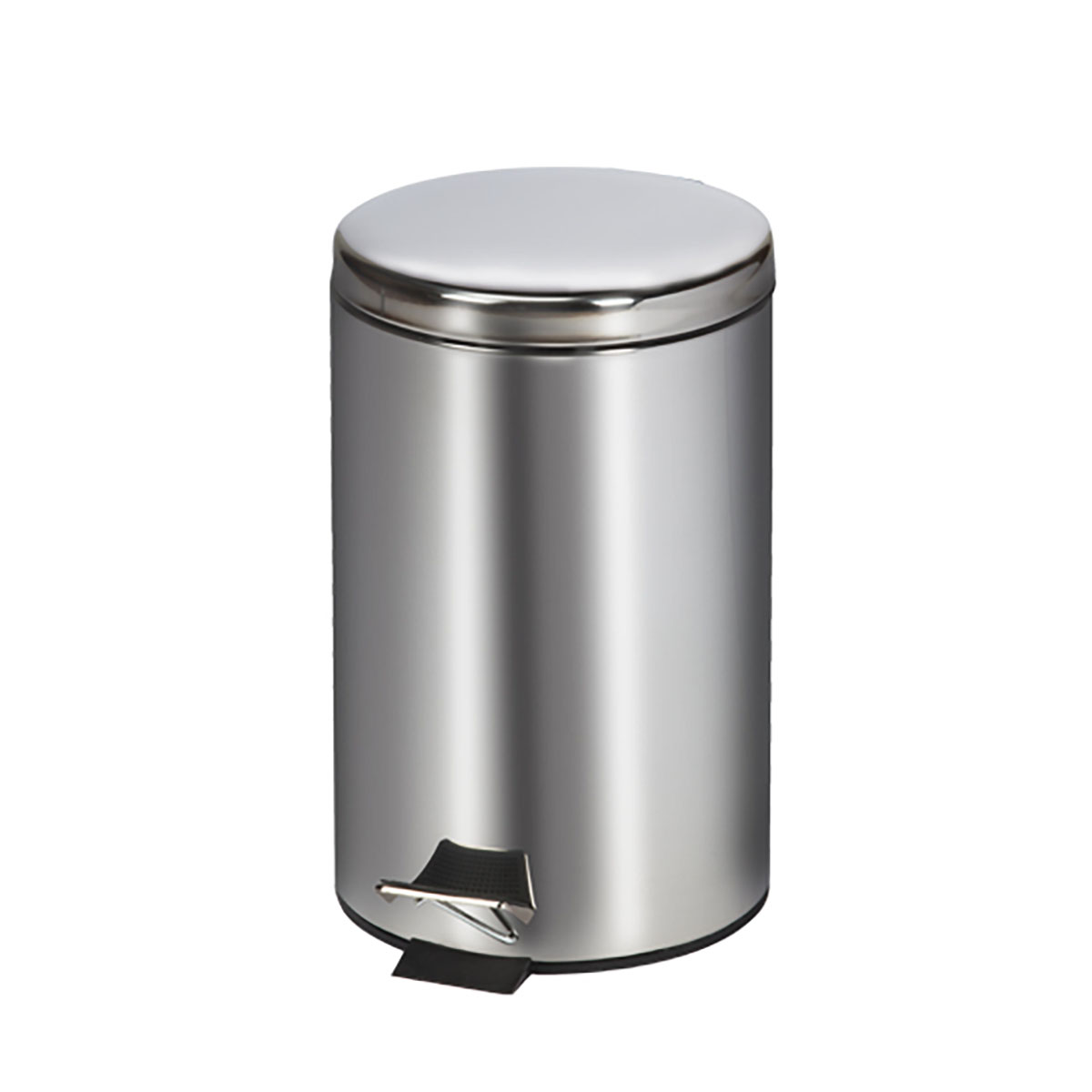 Clinton Small Round Waste Receptacle. Stainless Steel 20 Quart