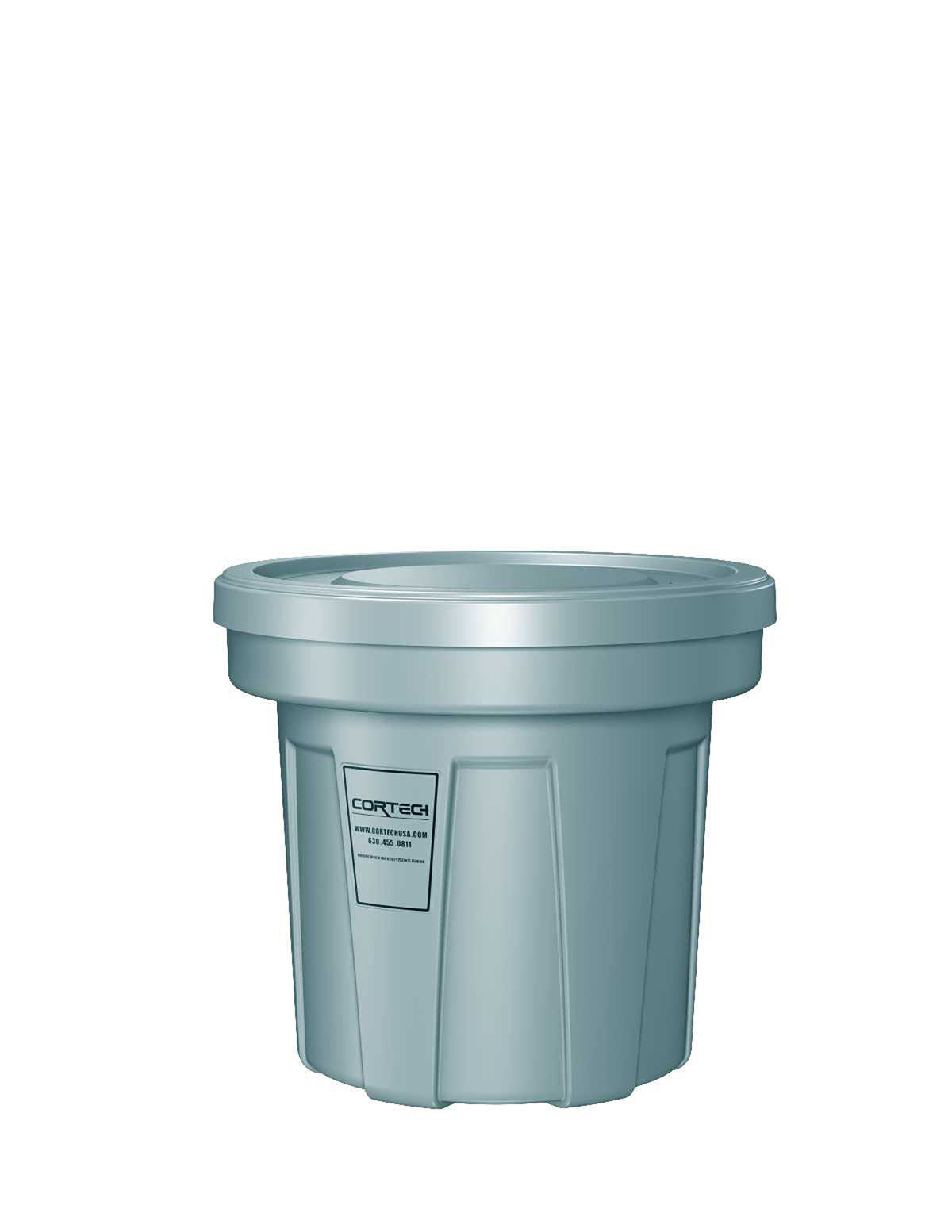 Flame Retardant Receptacle w/Lid Blue 22 gal
