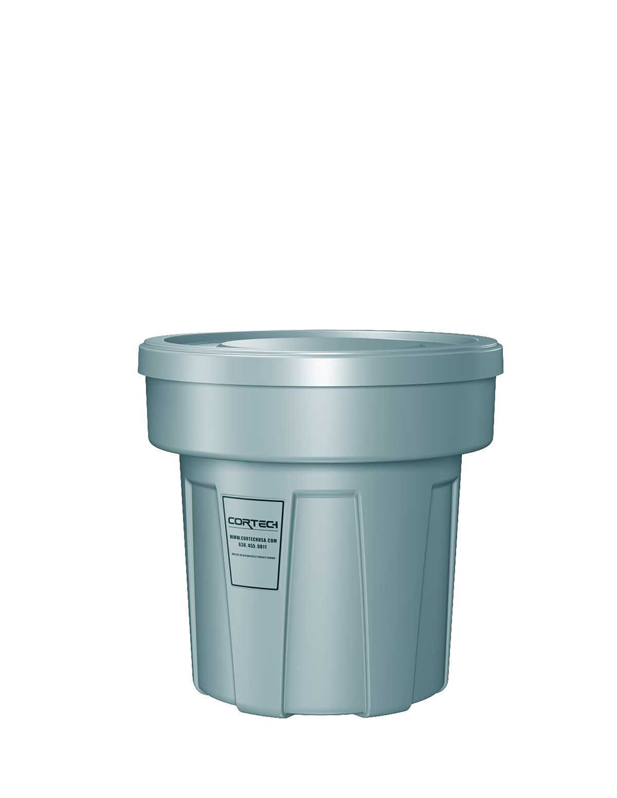 Flame Retardant Receptacle w/Lid Blue 25 gal
