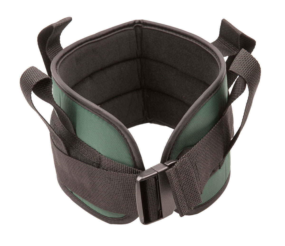 Padded transfer belt side release buckle medium (28 to 48) green