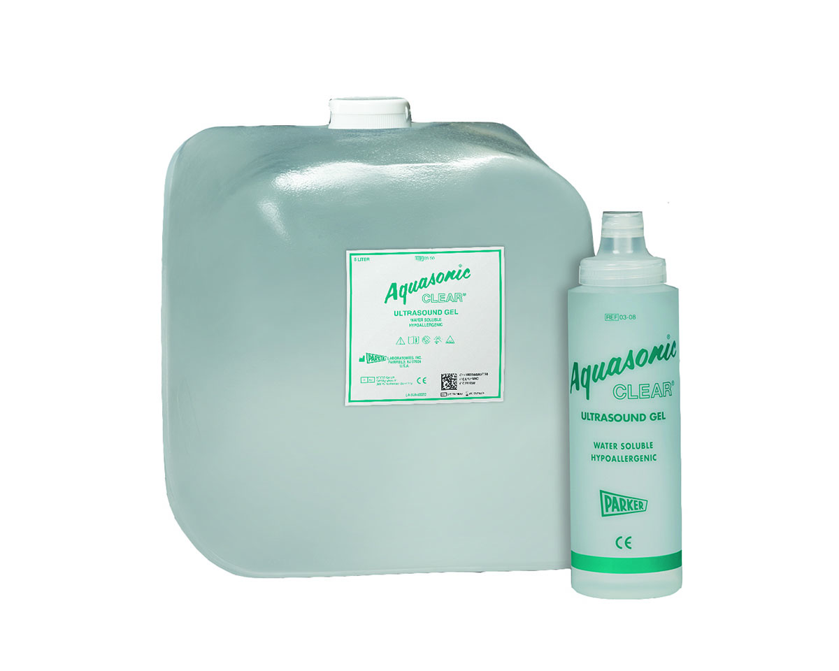 Aquasonic Clear Ultrasound Gel 5L with Two 8.5 oz. Dispensers Case of 4