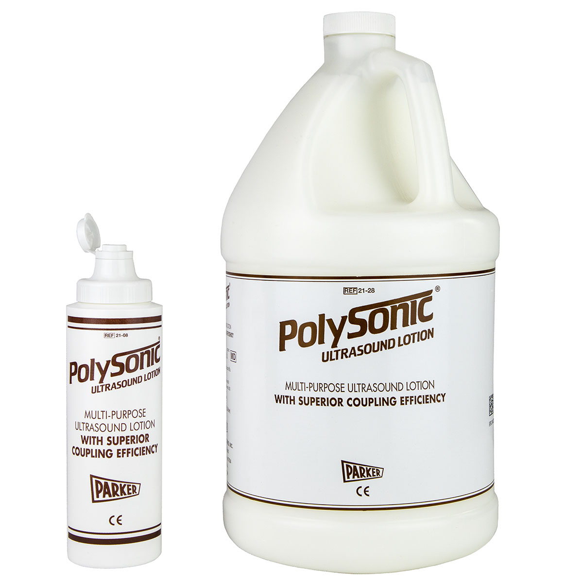 Polysonic ultrasound lotion 1 gallon refillable dispenser bottle - 4 units