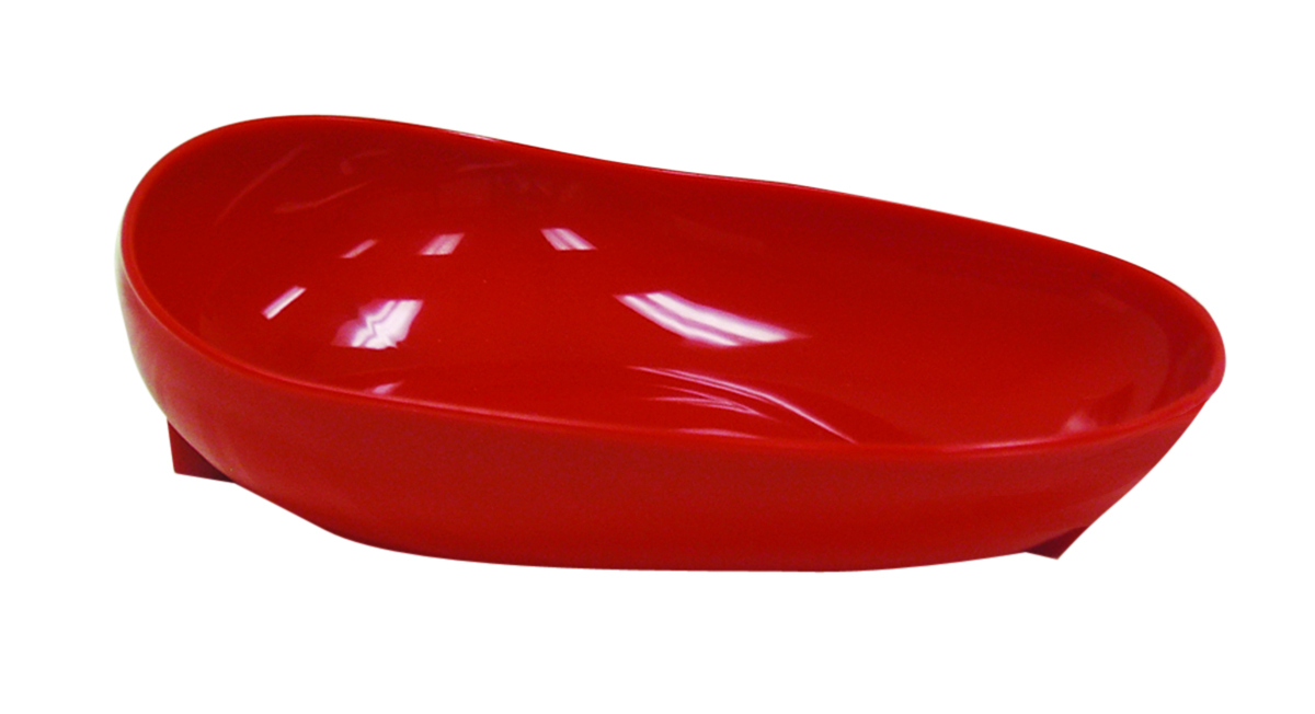 Non-skid scoop dish red