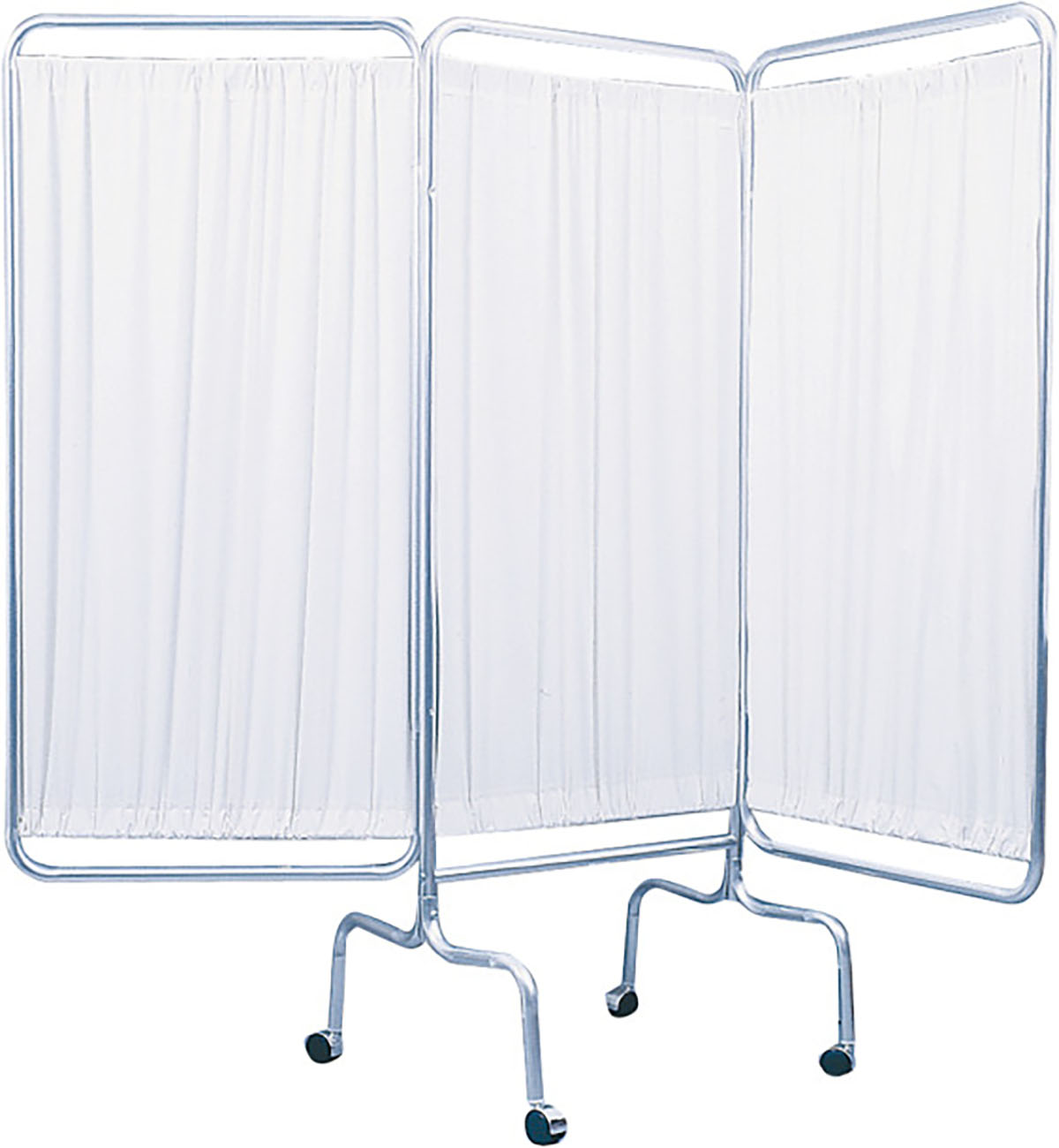 Three Panel Privacy Screen White