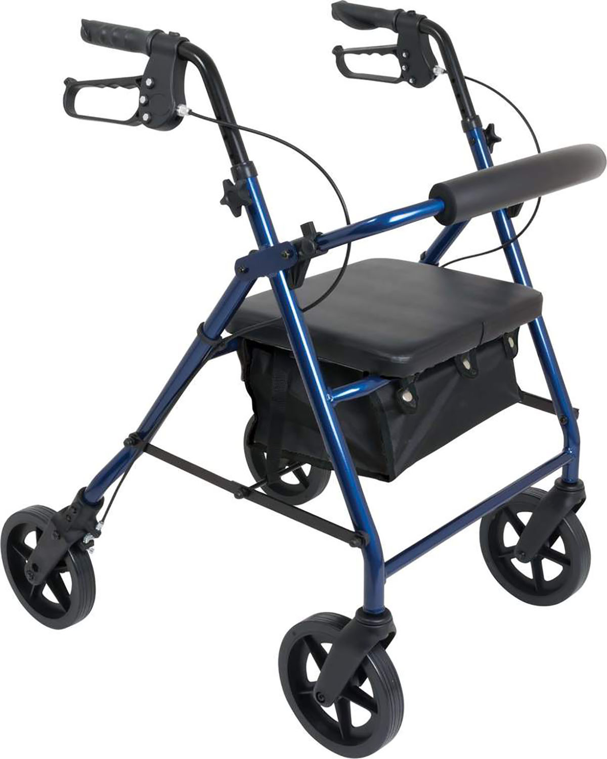 ProBasics Aluminum Rollator with 6-inch Wheels Blue