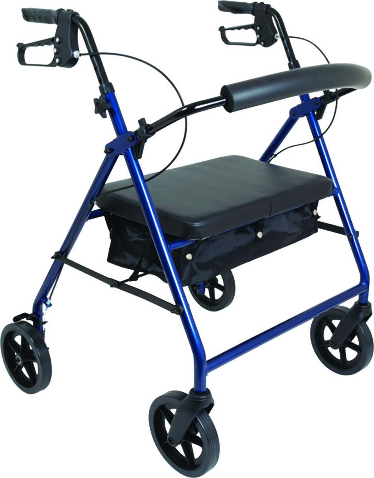 ProBasics Bariatric Aluminum Rollator 8 Wheels Blue