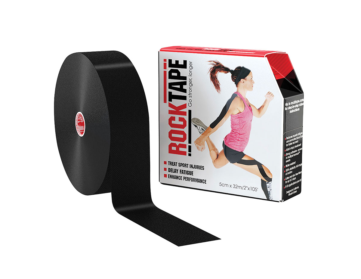 RockTape Regular Bulk Roll 2 x 105' Black 1 Roll