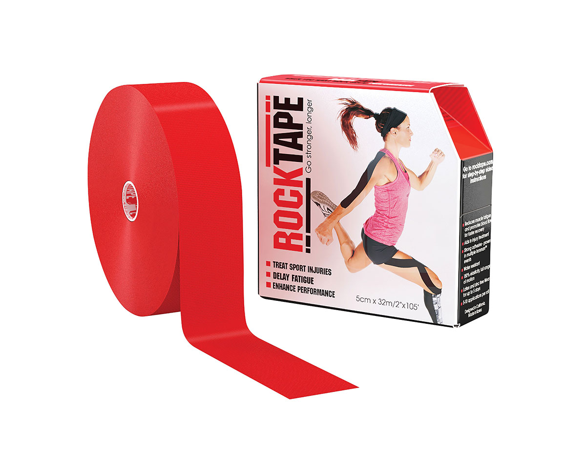 RockTape Regular Bulk Roll 2 x 105' Red 1 Roll