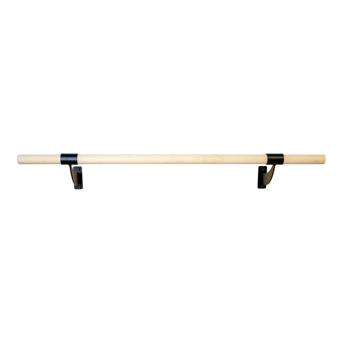 Single Bar Wall Mount Ballet Barre System Wood 4'