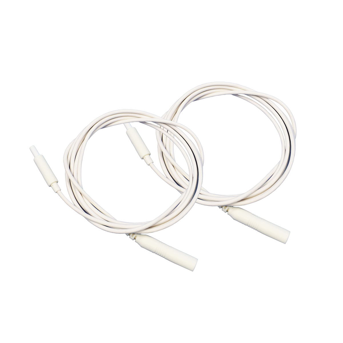 THERADOT Accessory Pin Lead Wire for Electrode Connection White Pack of 2