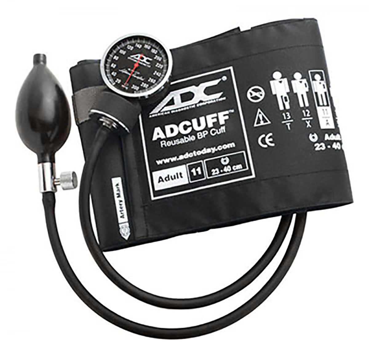 ADC Diagnostix Pocket Aneroid Sphyg Adult Black