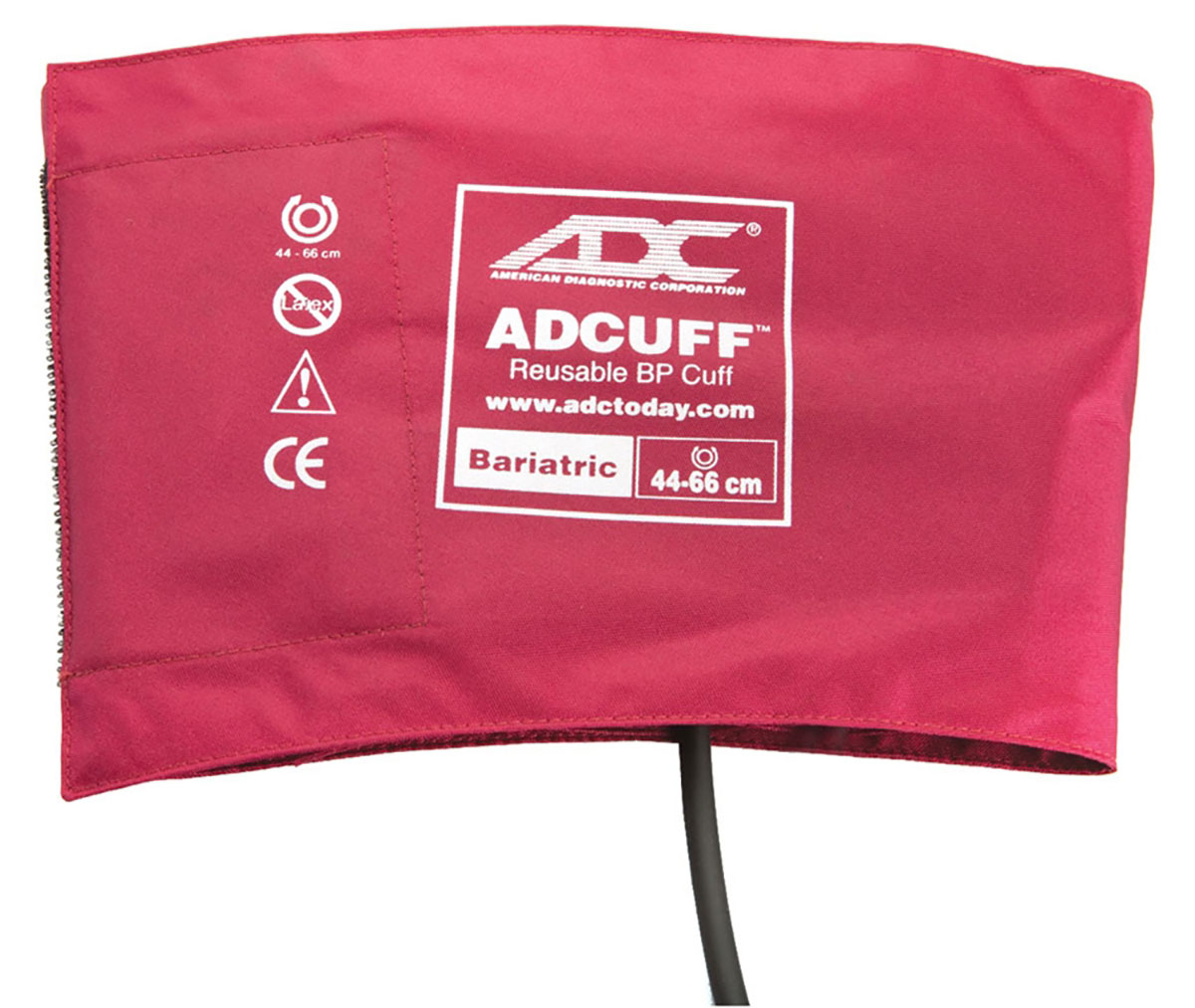 ADC Bariatric Adcuff Sphyg Cuff 1 Tube Burgundy