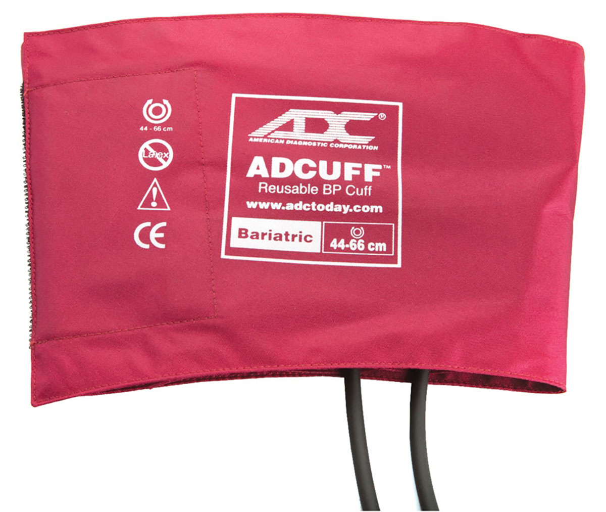 ADC Bariatric Adcuff Sphyg Cuff 2 Tube Burgundy