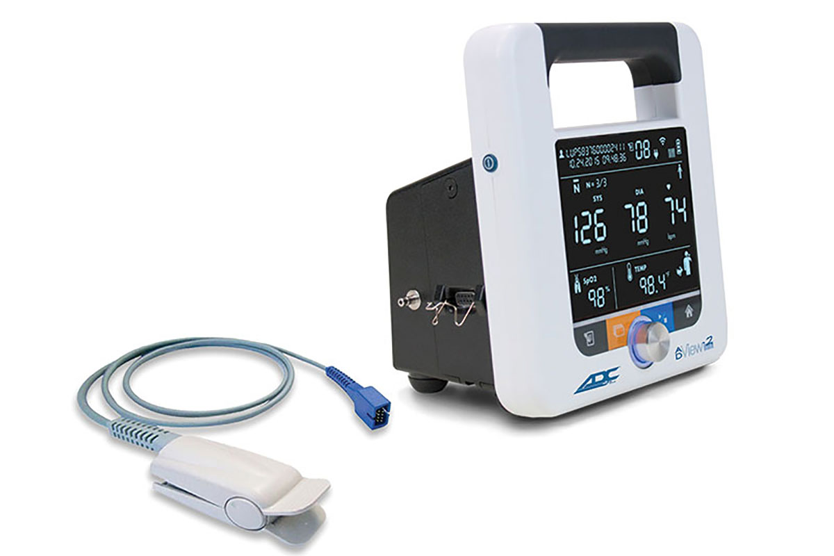 ADC AdView 2 Diagnostic Station w/ Blood Pressure and Pulse Oximetry Modules